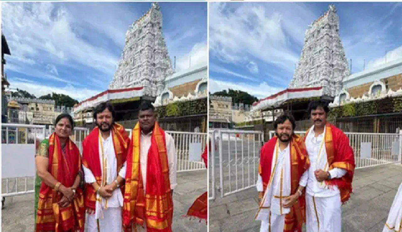 Golden Star Ganesh Celebrates 48th Birthday in Tirupati; Announces Release Dates for 'Pinaka' and 'Brundavihari'