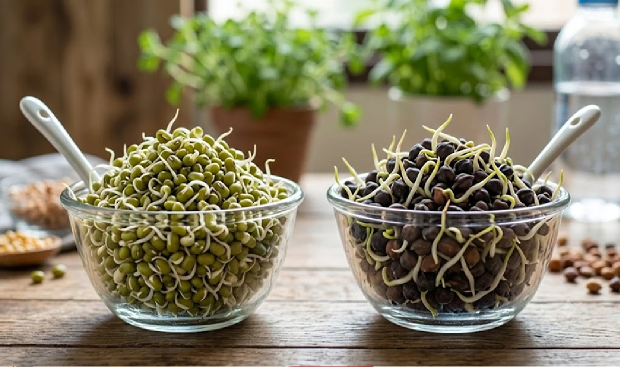 Sprouted Green Gram vs. Sprouted Black Chickpeas: Which One Is the Real Superfood for You?
