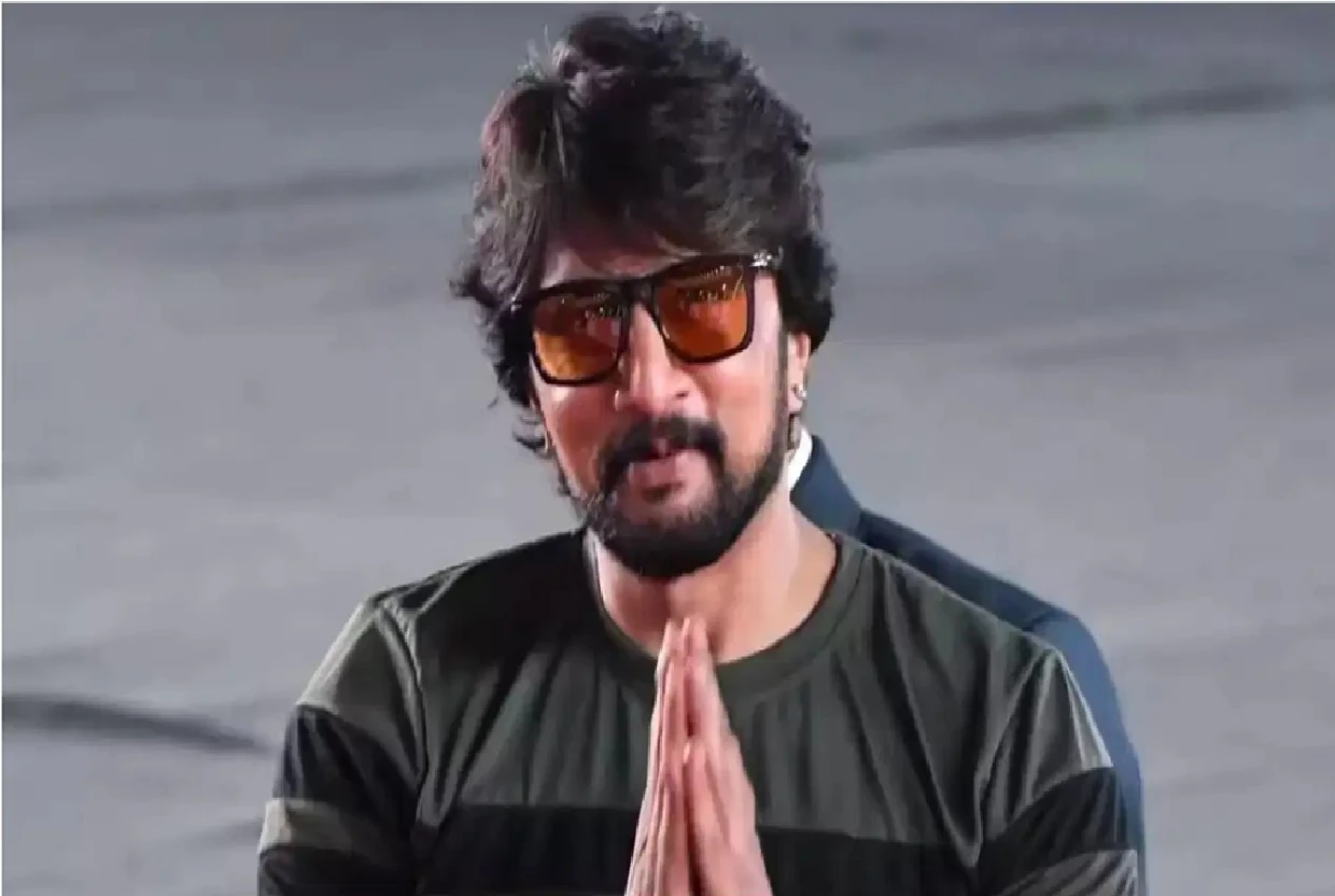Kichcha Sudeep Dips in the Rain for Fans at Ramanagara Karaga: A True Definition of Simplicity and Fan Love